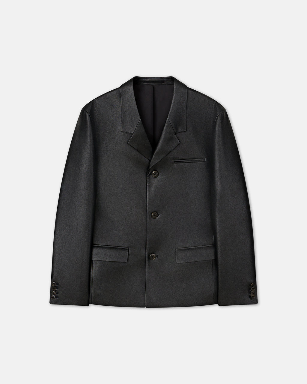 Rox - Regenerated leather blazer - Black