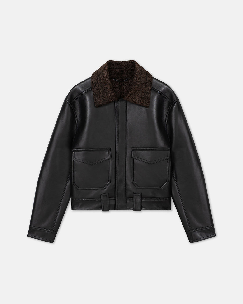 Ruben - Cropped jacket - Black Brown