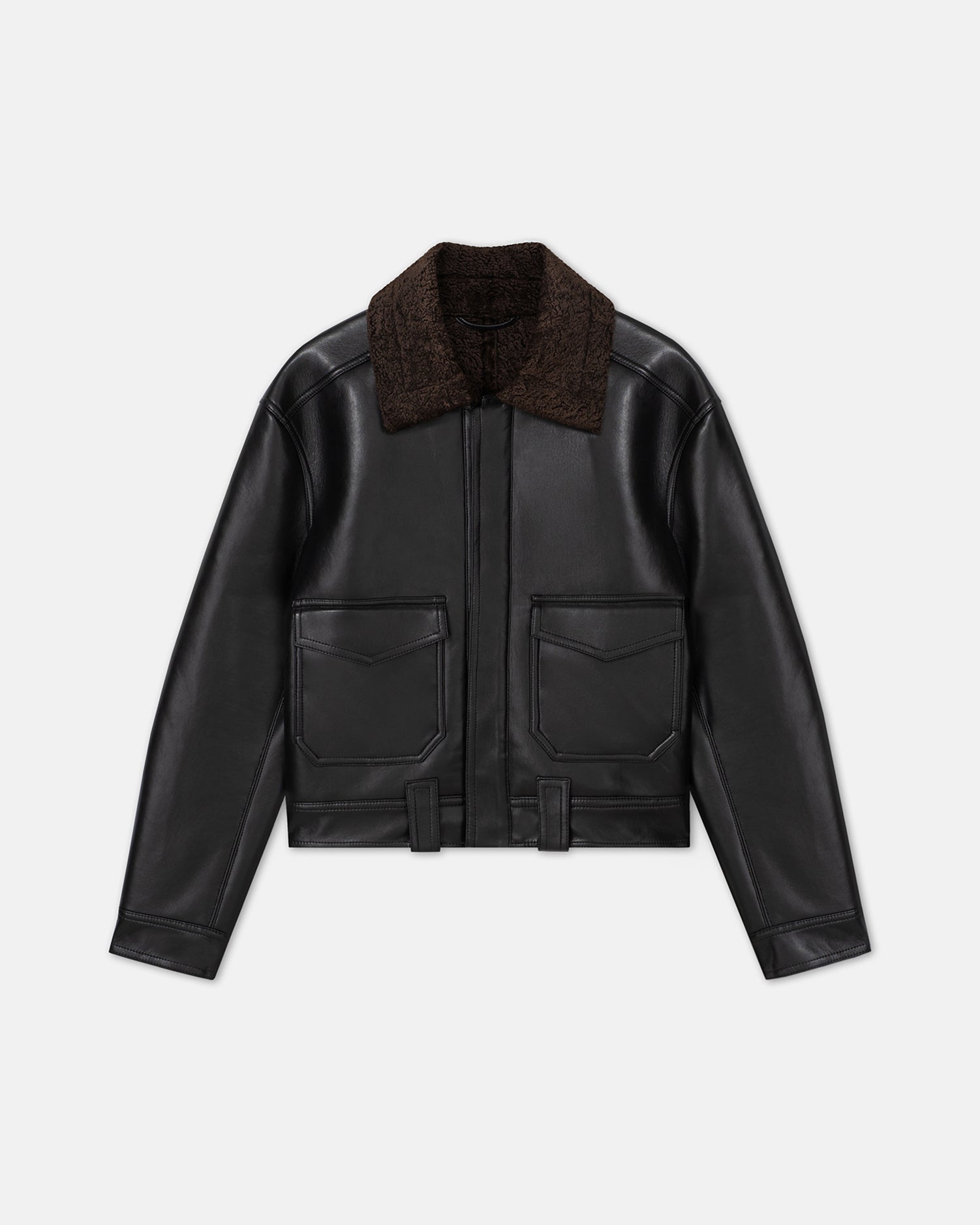 Ruben - Cropped jacket - Black Brown