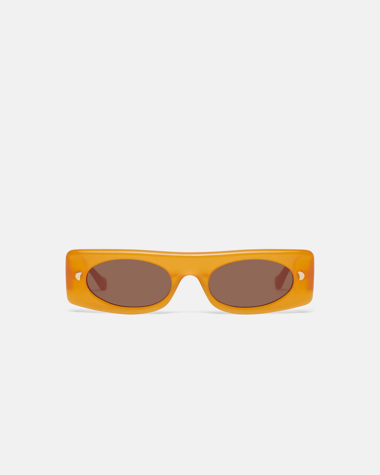 Ruthie - Bio-Plastic Visor Sunglasses - Orange Merino