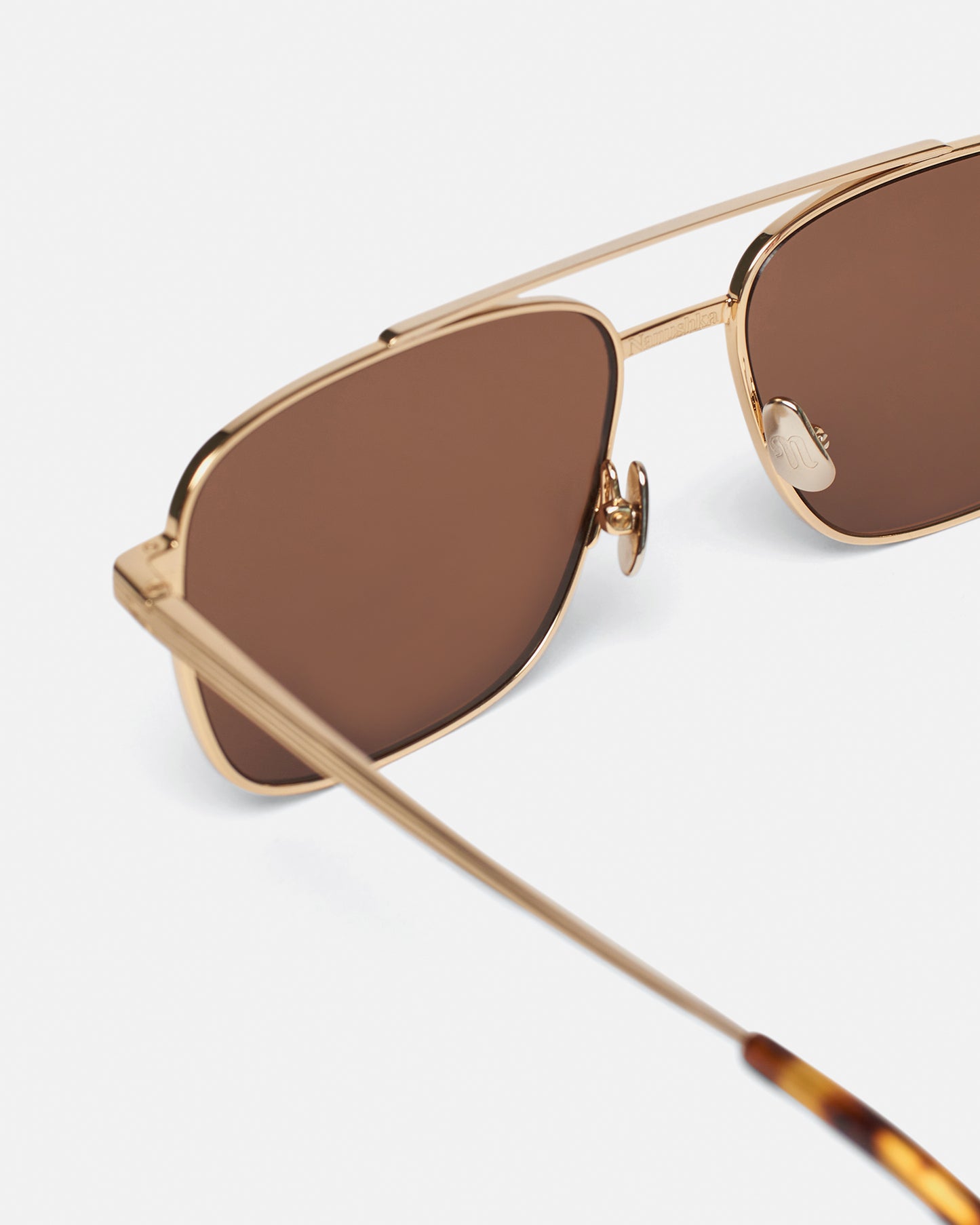 Sare - Metal Aviator Sunglasses - Gold
