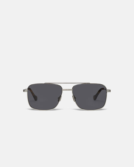 Sare - Metal Aviator Sunglasses - Silver