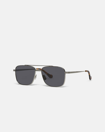 Sare - Metal Aviator Sunglasses - Silver