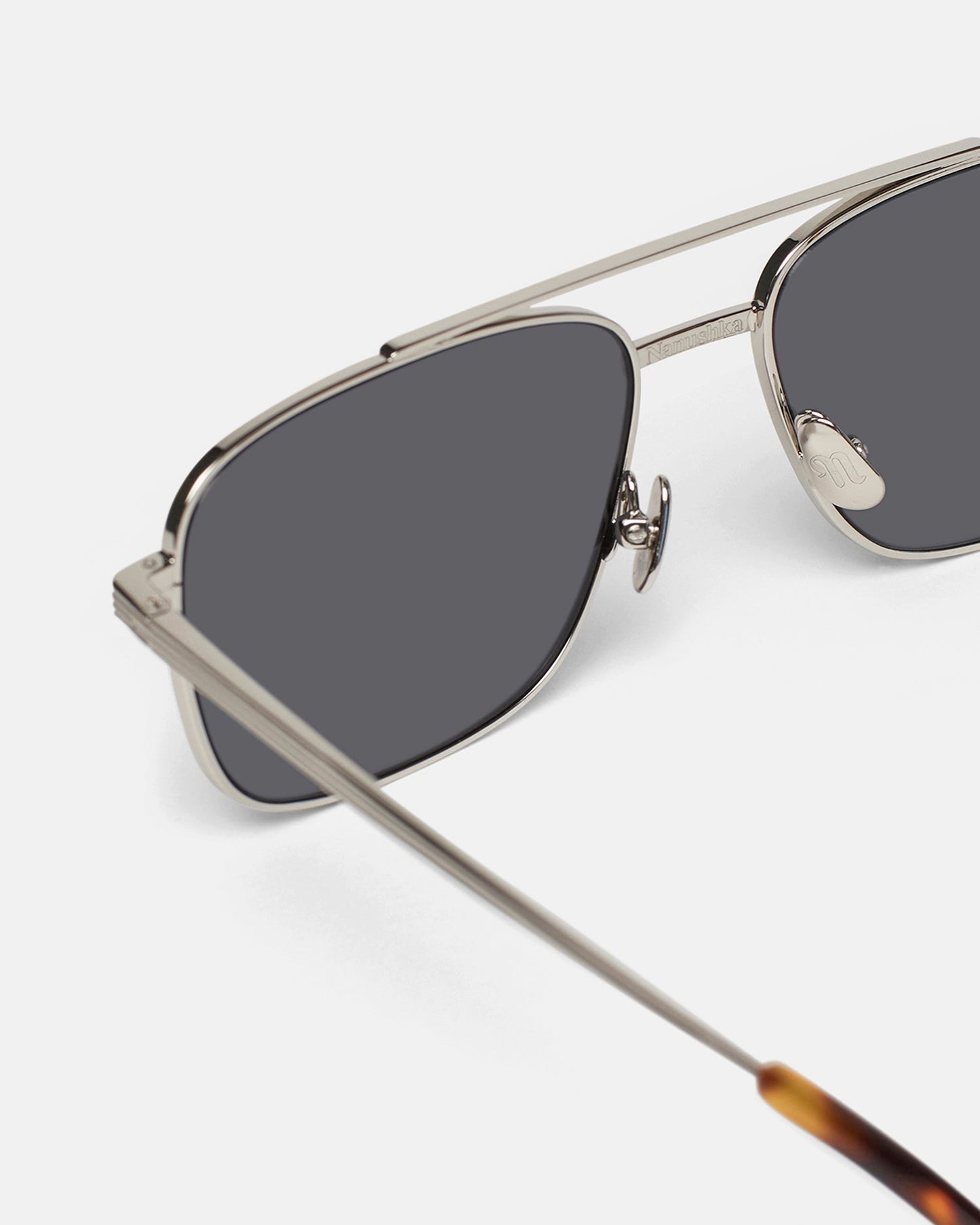 Sare - Metal Aviator Sunglasses - Silver