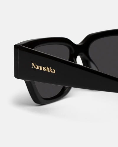 Sazzo - Bio-Plastic D-Frame Sunglasses - Grey/Black