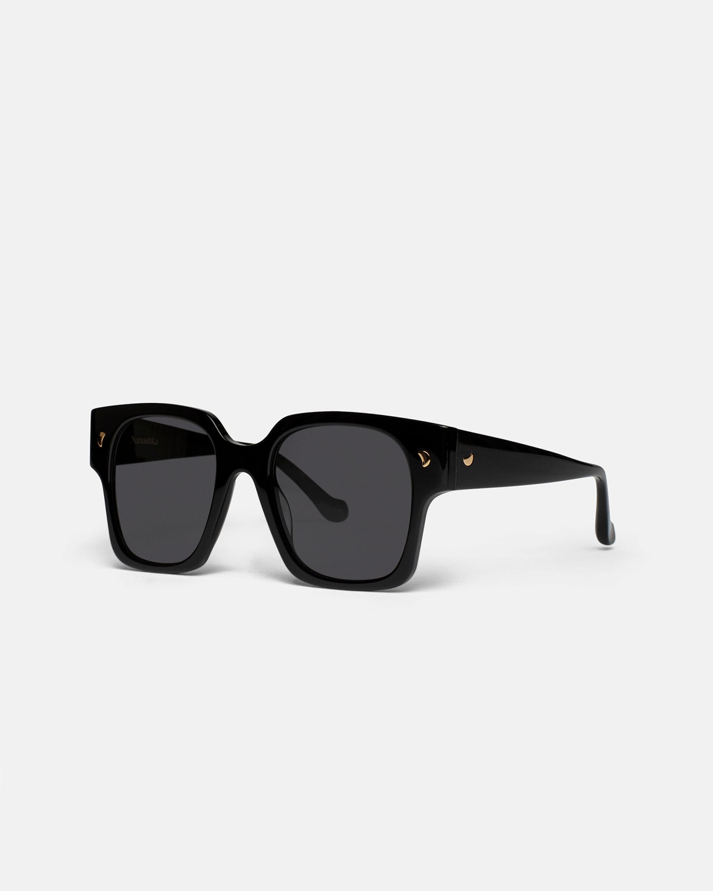 Shae - Oversized D-Frame Sunglasses - GreyBlack