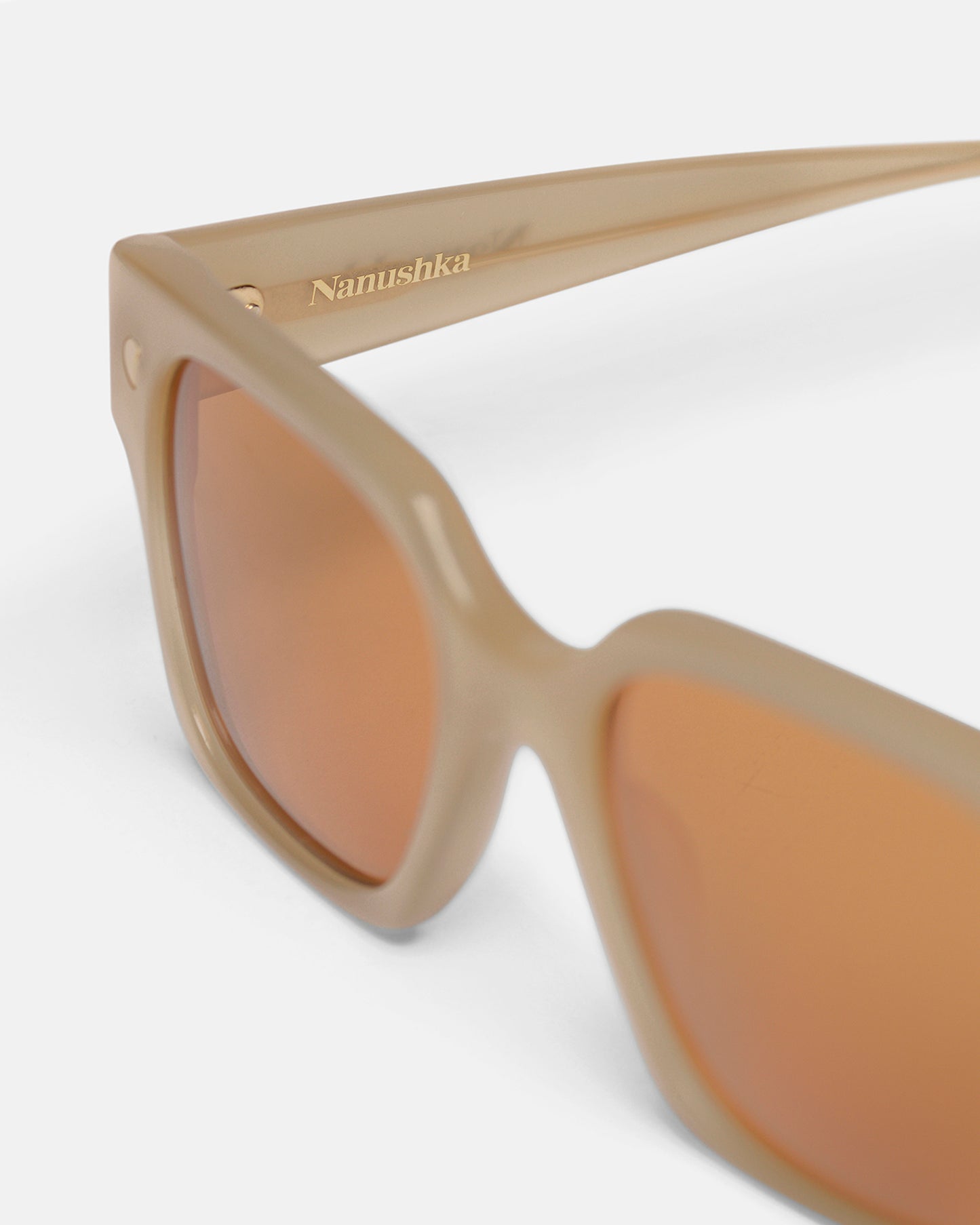 Shae - Bio-Plastic Oversized Sunglasses - Sand