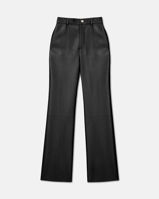 Silke - Regenerated Leather Pants - Black