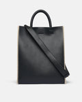 The Compass Tote - Crochet tote bag - Black/Creme