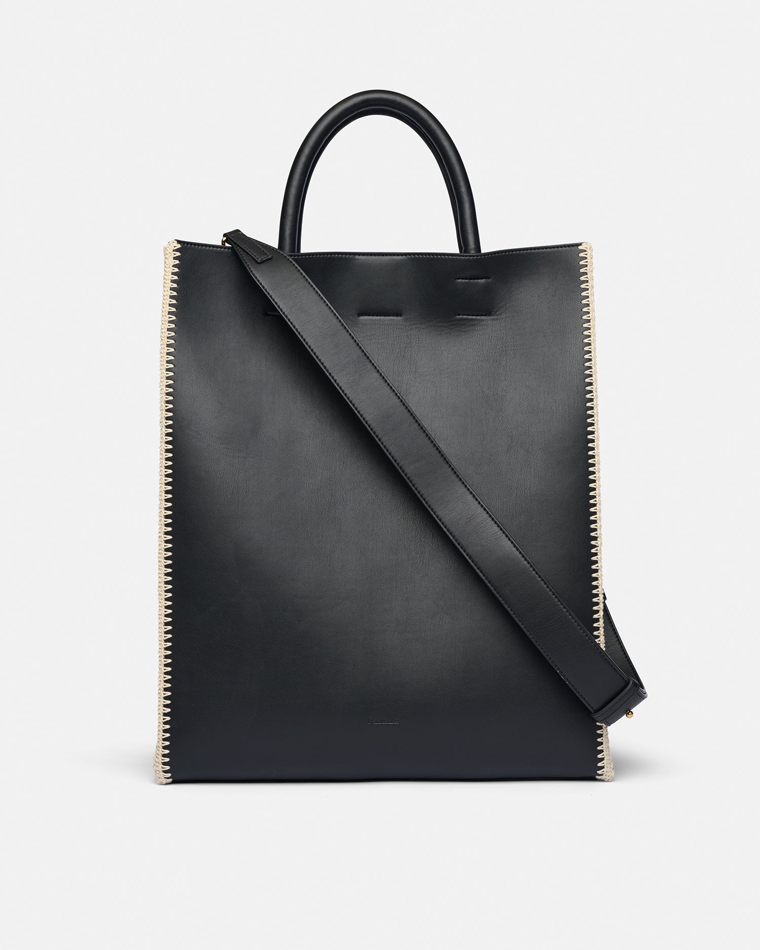Compass Tote Crochet tote bag Black Creme