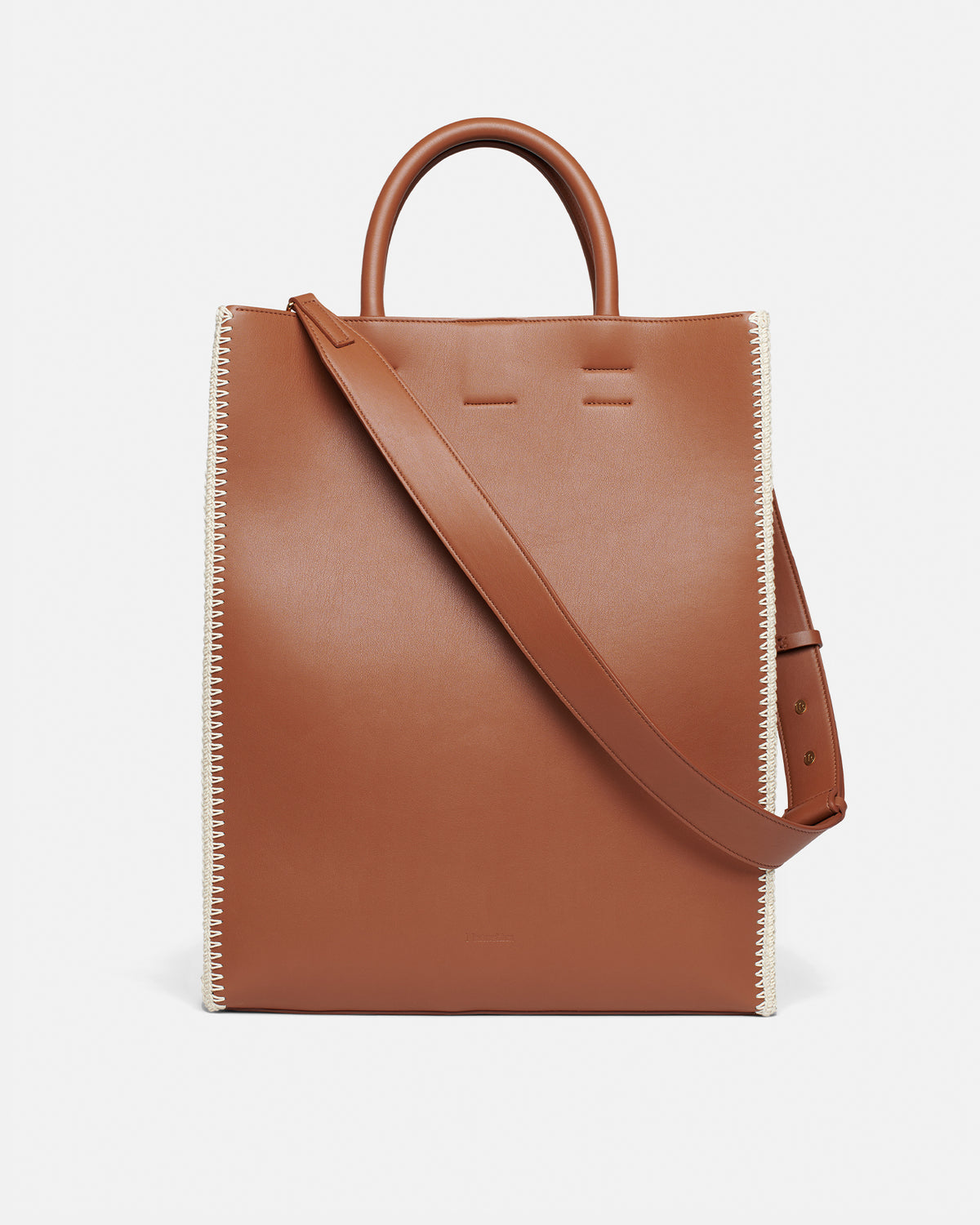 Compass Tote Crochet tote bag Tan Crème