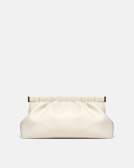 The Bar Clutch - Alt-Nappa Clutch - Off White