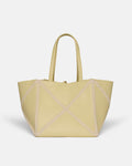 Origami Tote - Alt-Nappa crochet tote - Moonbeam/Crème