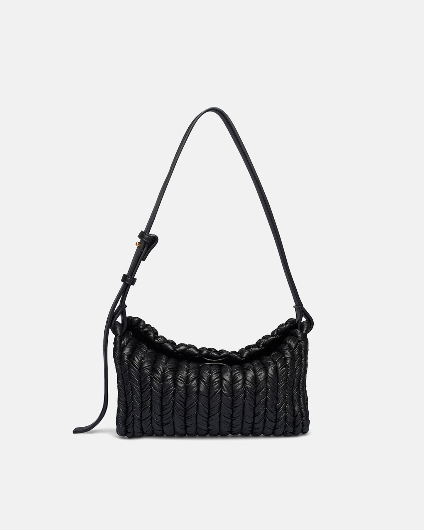 The Busket Bag - Knit Shoulder Bag - Black