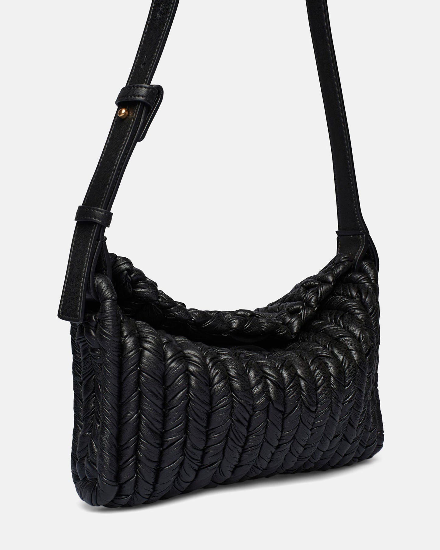 The Busket Bag - Knit Shoulder Bag - Black
