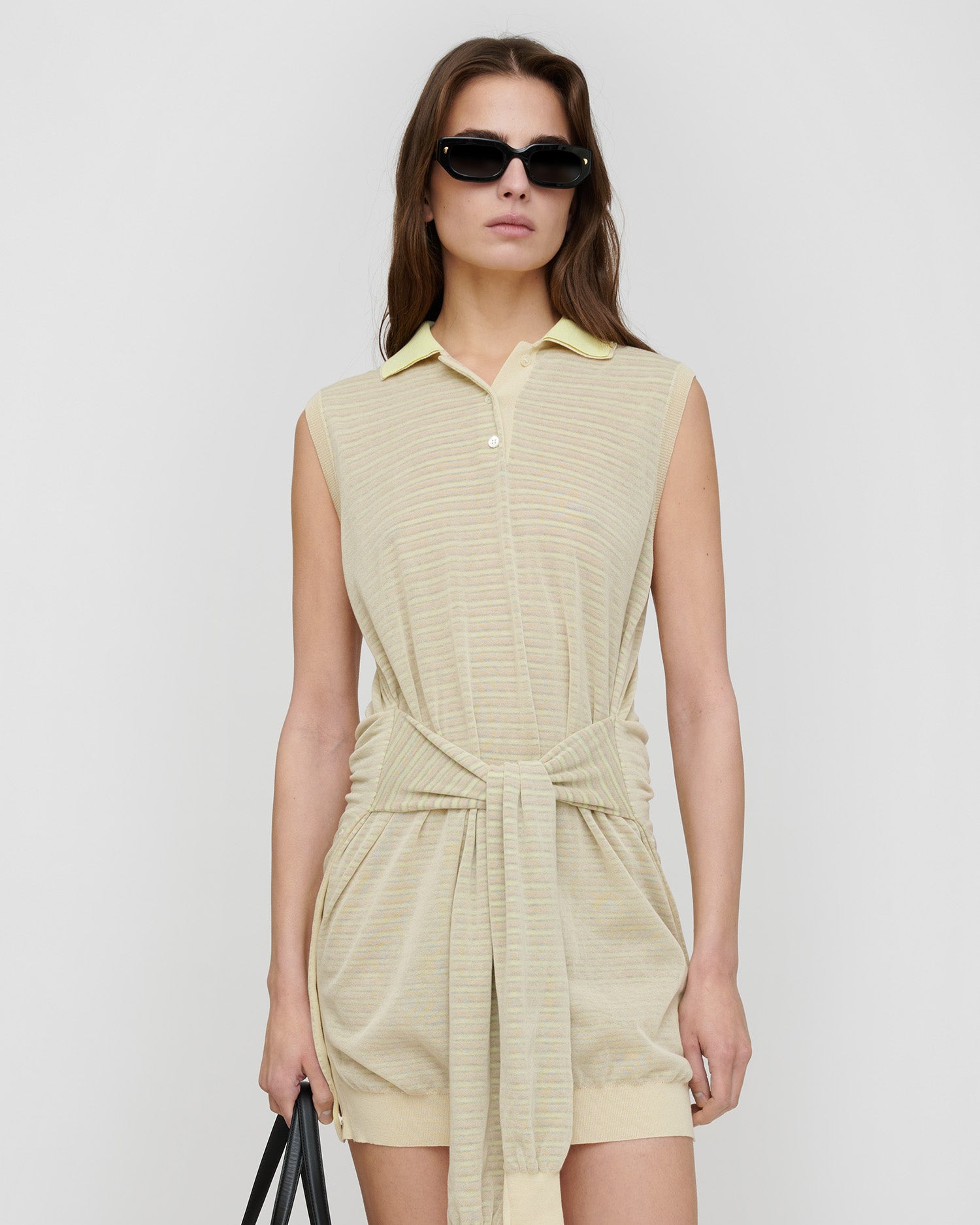 Nila - Superfine Cotton Dress - Multicolor Stripe