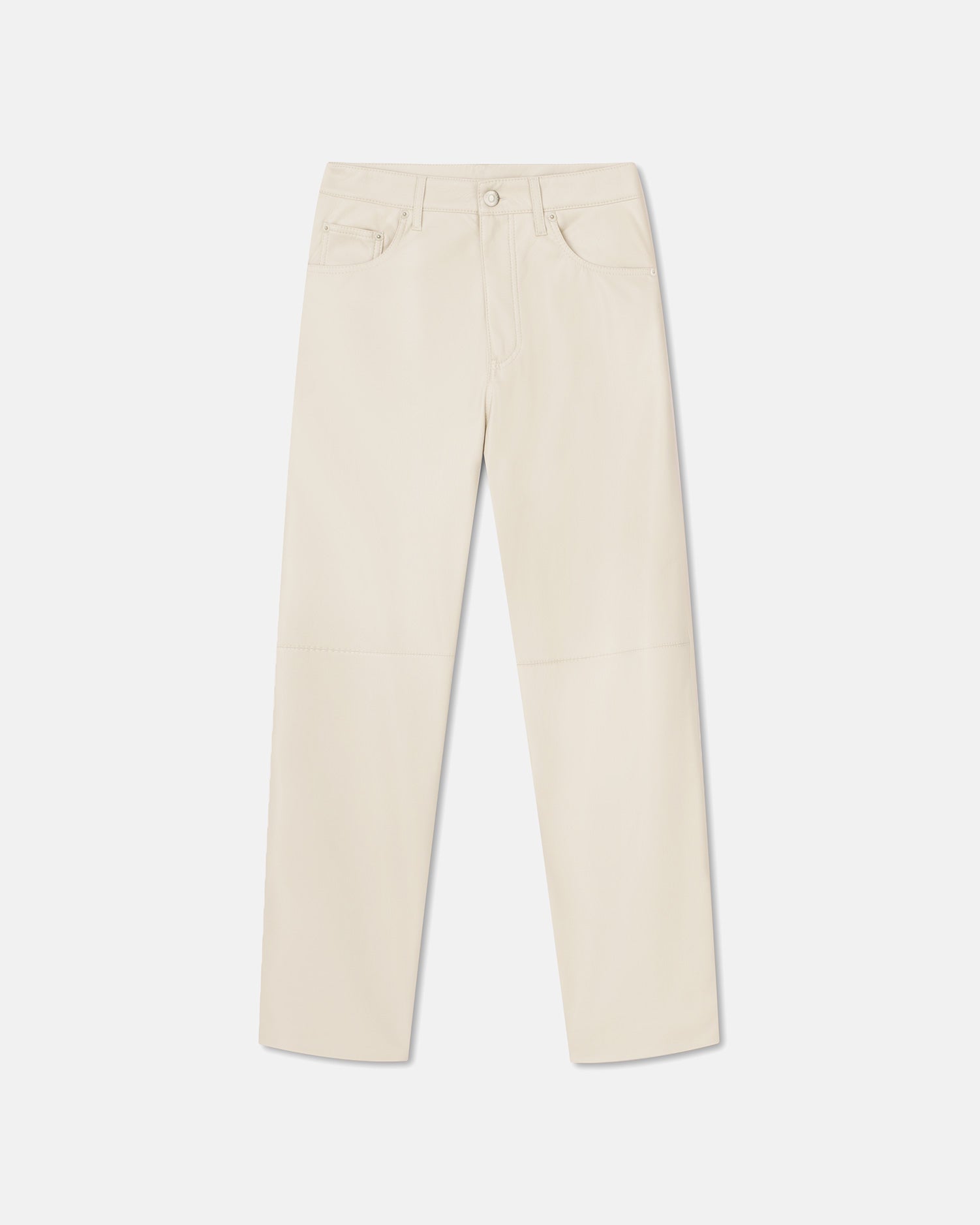 Vinni - Okobor™ Alt-Leather Pants - Creme – Nanushka