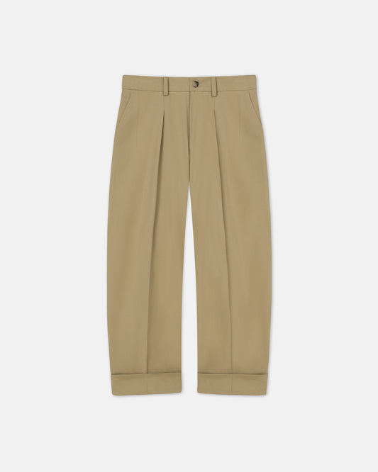 Zayden - Twill Tapered Pants - Pebble