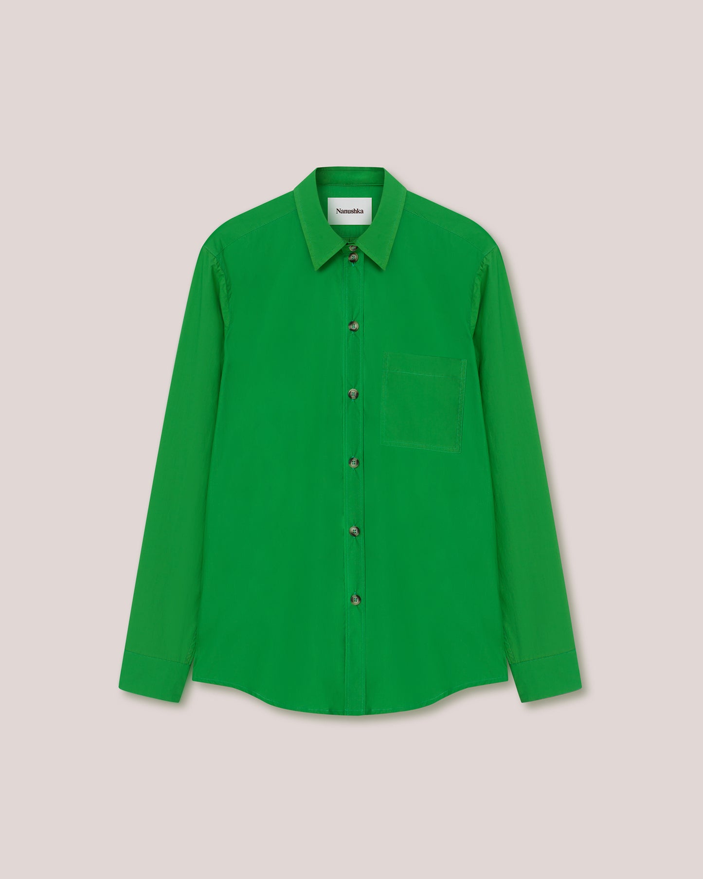 Mya - Archive Light Poplin Classic Shirt - Green Ss22