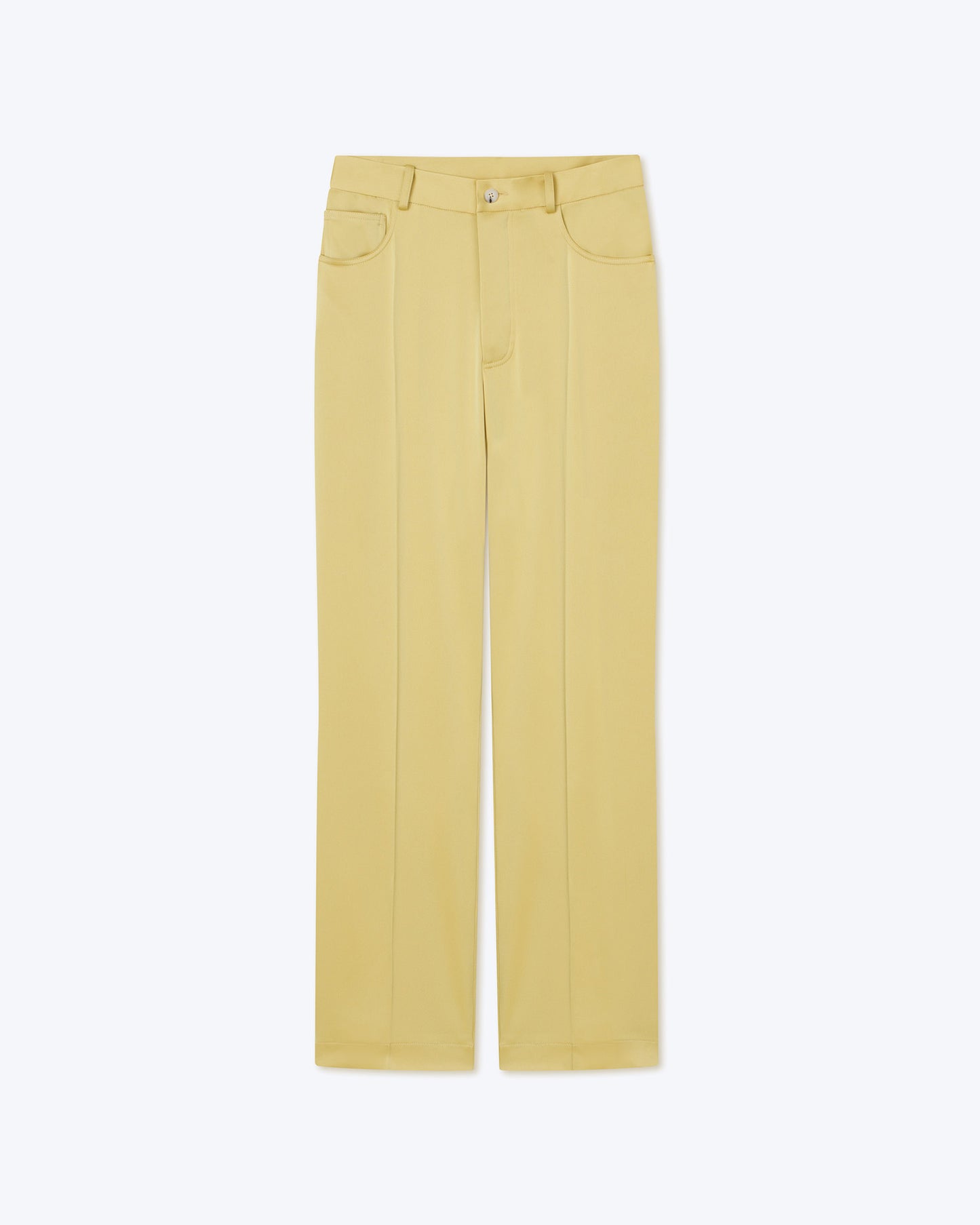 Macen - Slip Satin Pants - Yellow