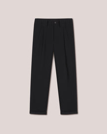 Mats - Pleated Trousers - Black