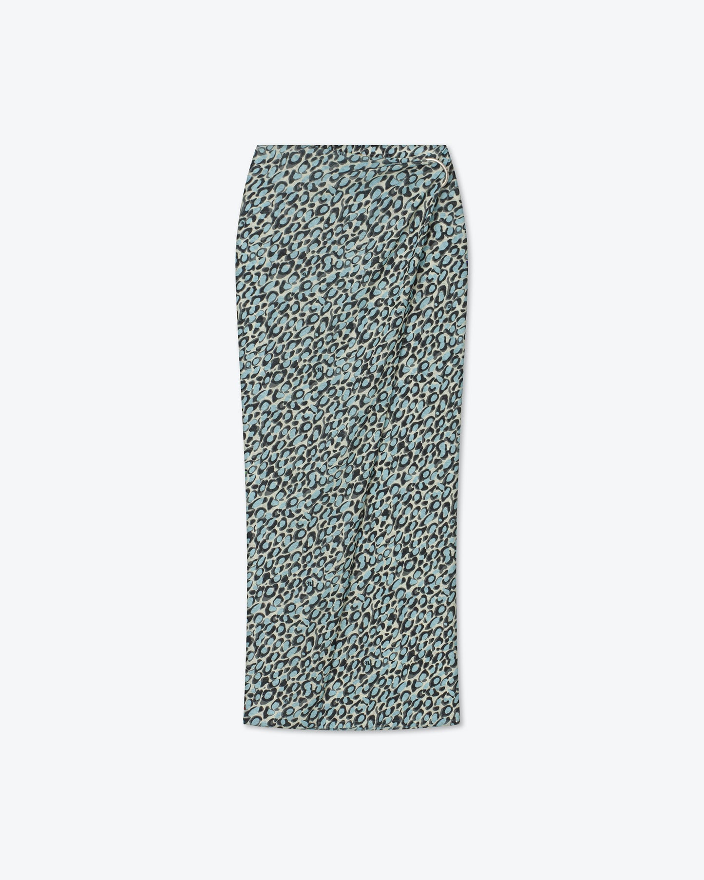 Myrtis - Long Wrap Skirt - Ocelot Sky Blue