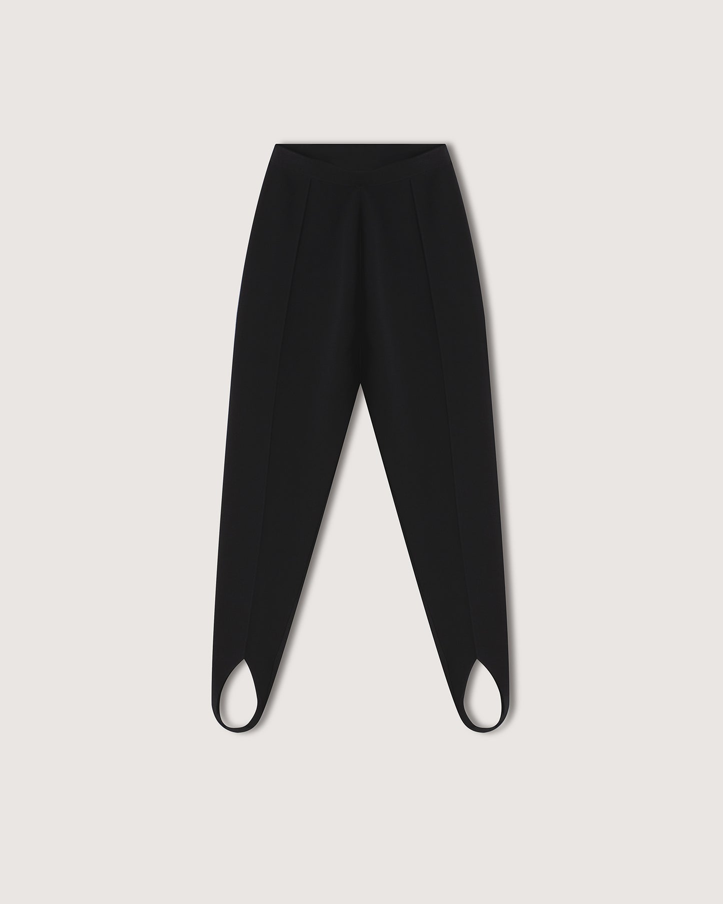 Lia - Archive Knitted Stirrup Pants - Black