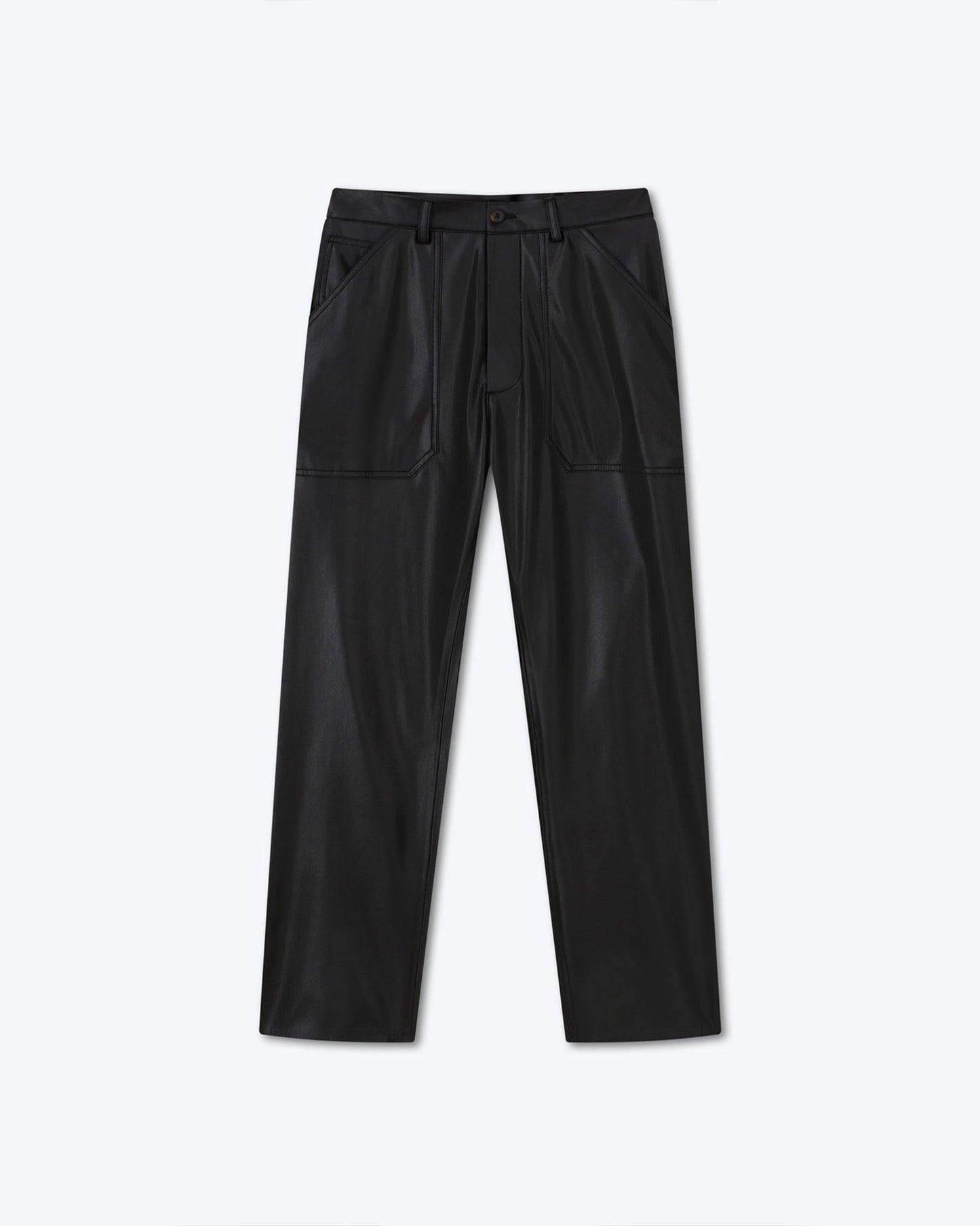 Jasper - Okobor™ Alt-Leather Workwear Trousers - Black