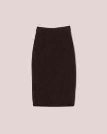 Esah - Archive Compact Boucle Skirt - Brown