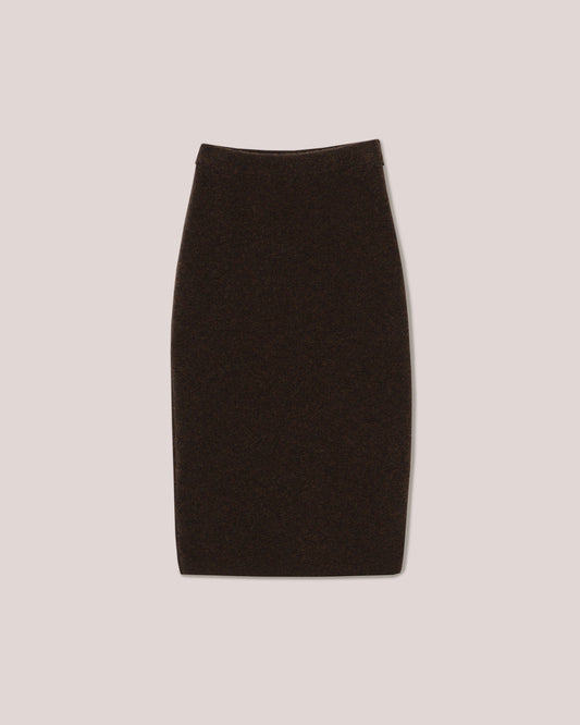 Esah - Sale Compact Boucle Skirt - Brown