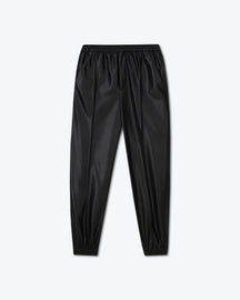 Vitor - Archive Okobor™ Alt-Leather Elasticated Trousers - Black