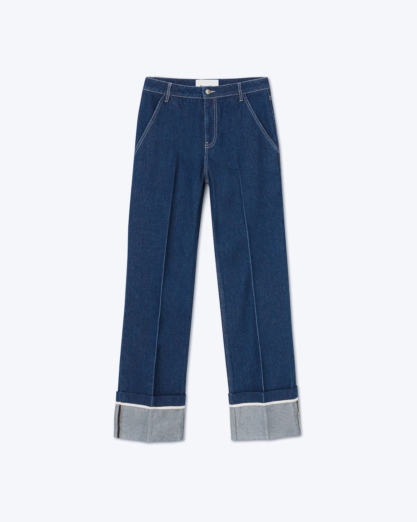 Meire - Turn Up Trousers - Eco Indigo