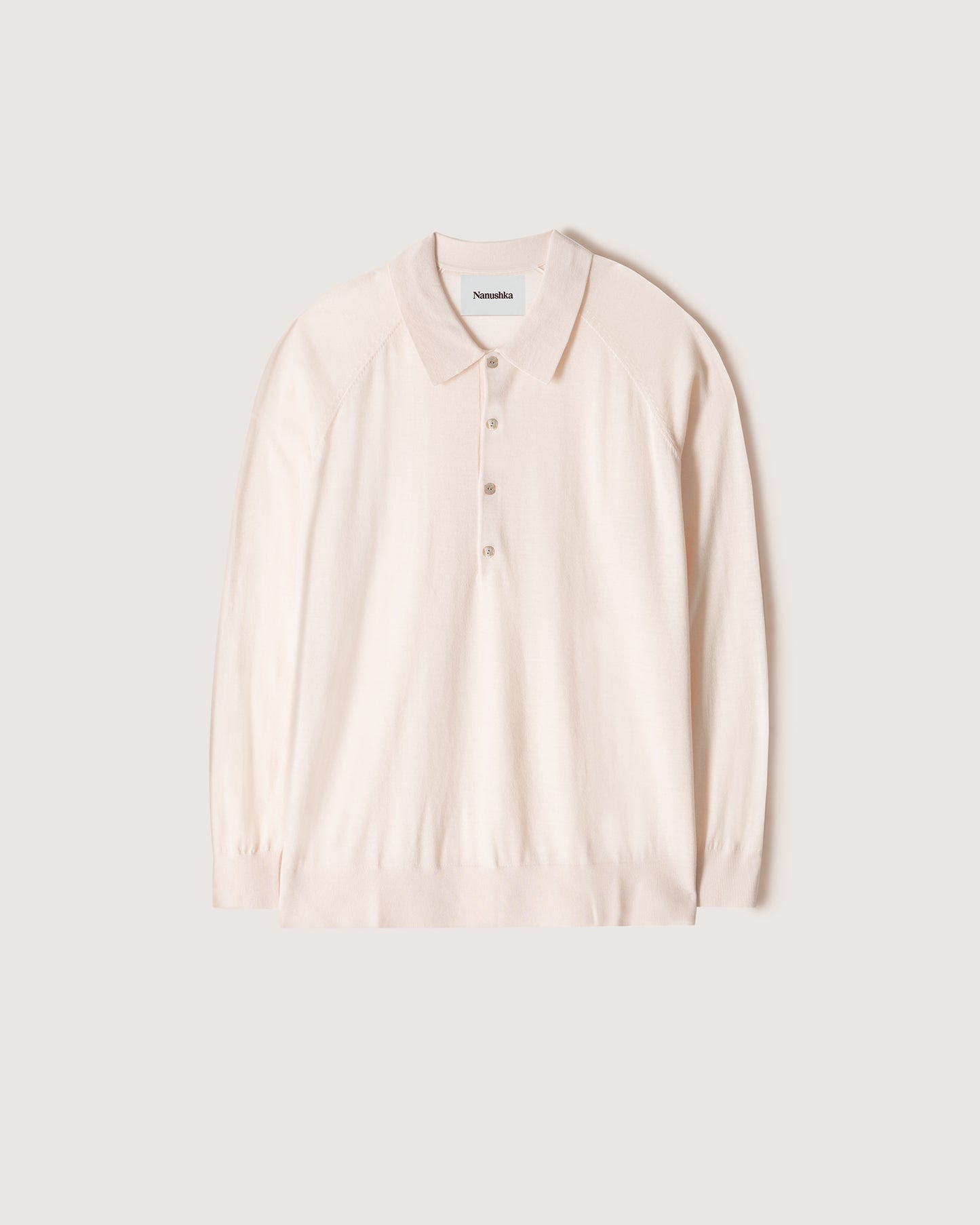 Plato - Merino Wool Polo Shirt - Creme