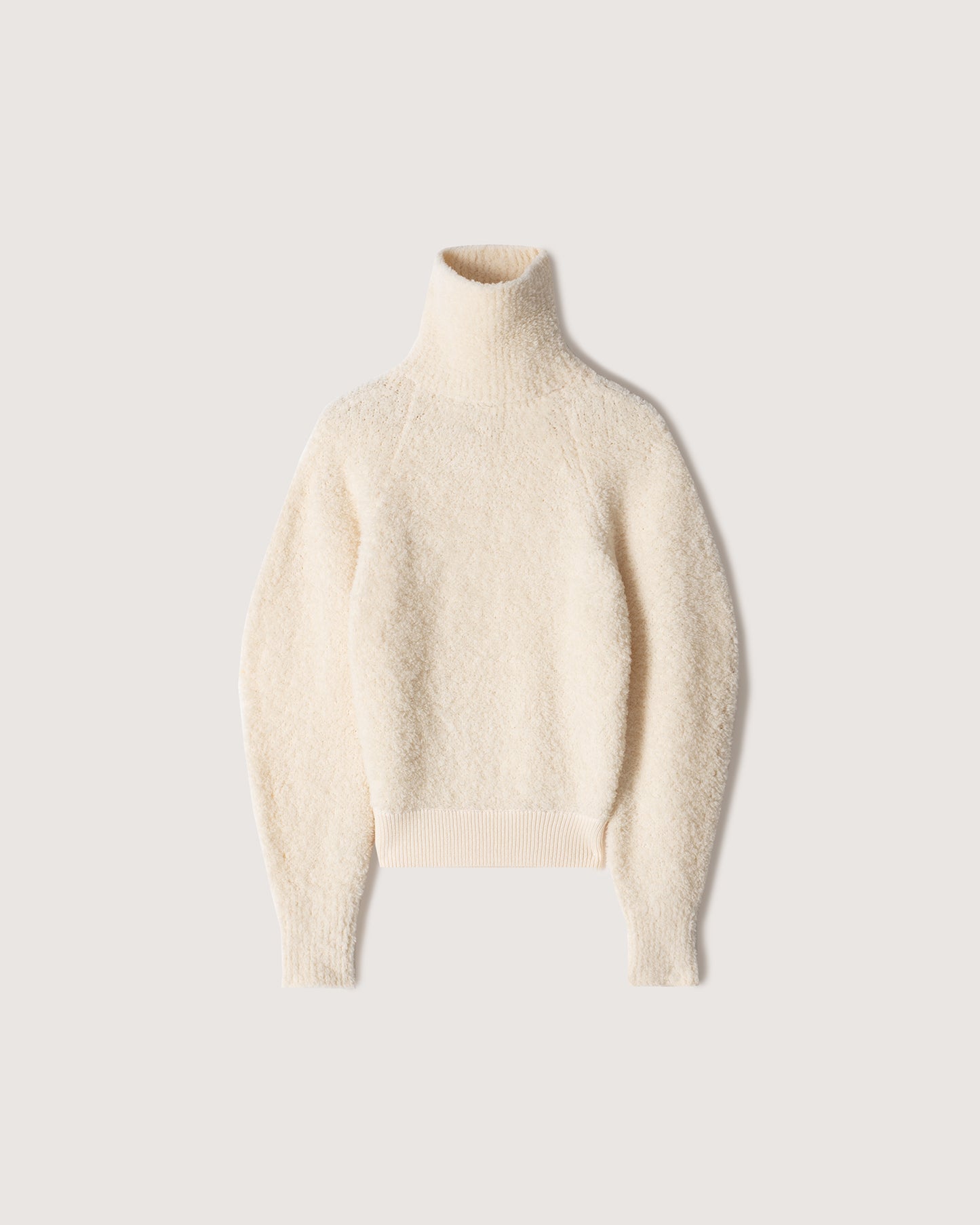 Miah - Fleece Sweater - Ecru