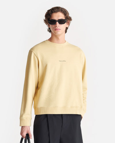 Remy - Printed Cotton-Fleece Sweatshirt - Creme/Black/Gingerbread Heart