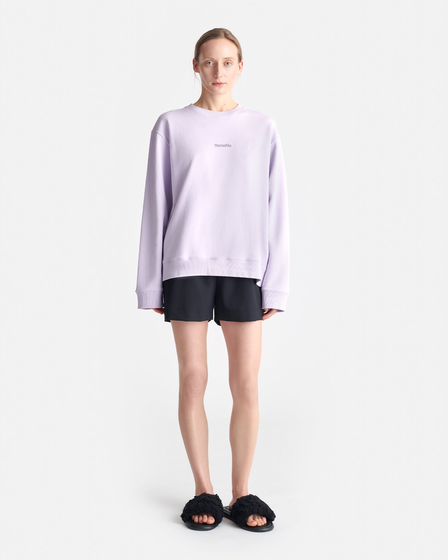 Remy - Printed Cotton-Fleece Sweatshirt - Lilac/Black/Books