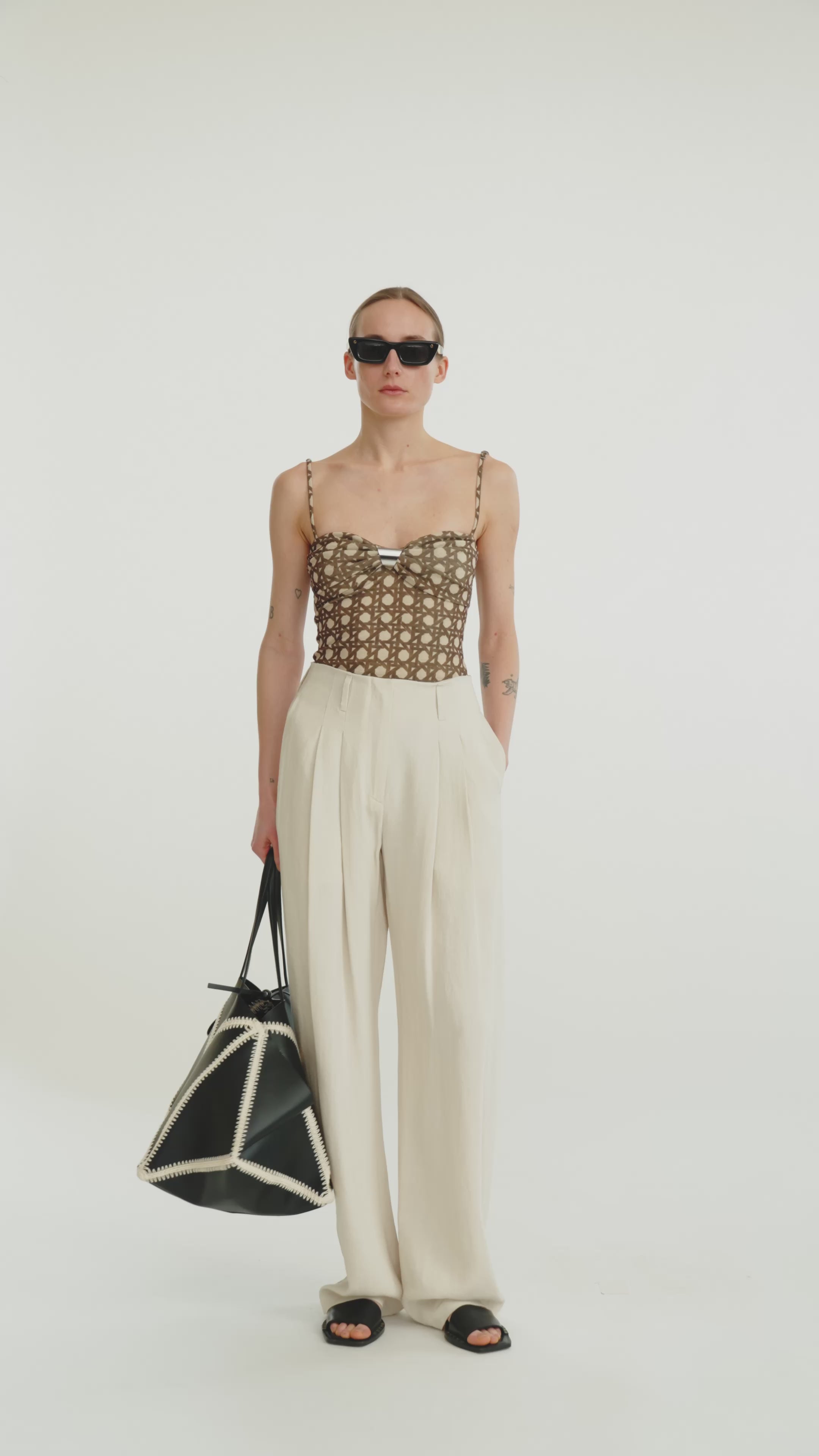 Kauit - Bralette top - Rattan Polka – Nanushka