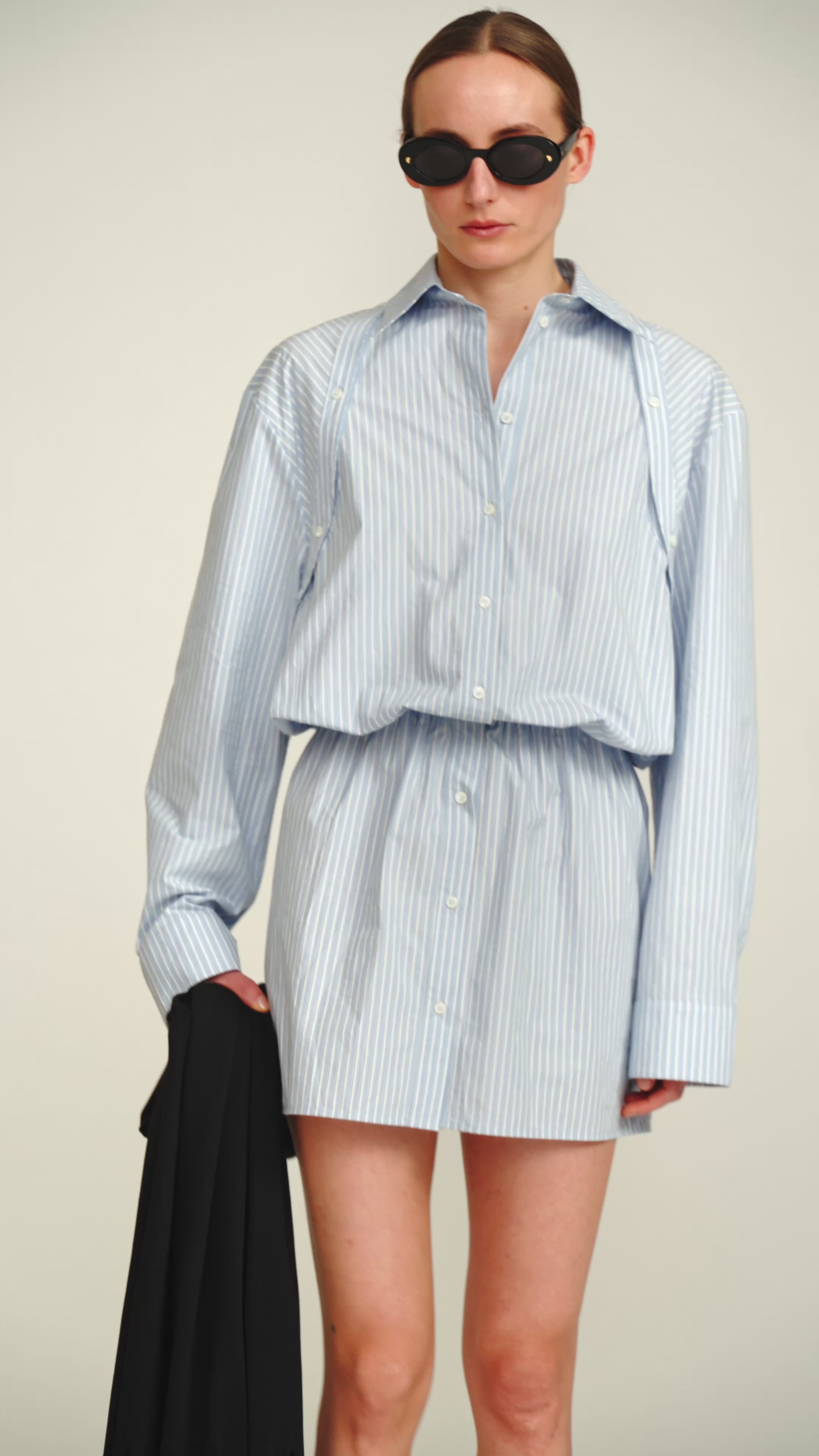 Odran - Shirt dress - Blue/White/Navy