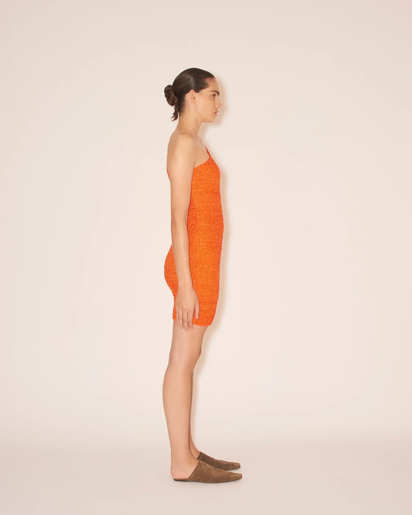 Mitra - One Shoulder Dress - Orange
